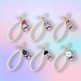 KPOP Imitation Pearl Pendant Phone Chain