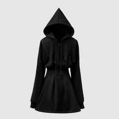 Women's Long Sleeves Slim Fit Hooded Dress
