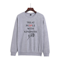 Letter Print Pullover Sweatshirt