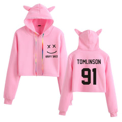 Women's Louis Cropped Casual Hoodie