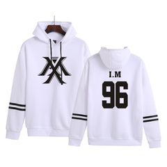 Casual Kpop Number Printed Pullover Hoodie