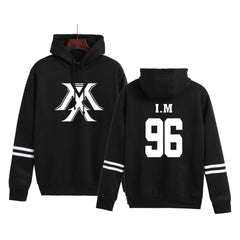 Casual Kpop Number Printed Pullover Hoodie