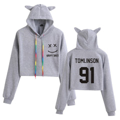 Women's Louis Cropped Casual Hoodie