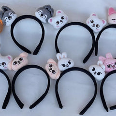Kpop Members Cartoon Characters Plush Headband