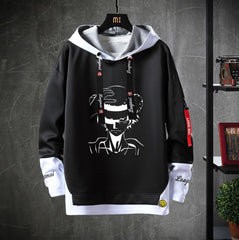 Cool Men's Letter Print Relaxed Hoodie