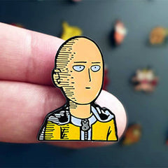 Saitama Anime Brooch Badge
