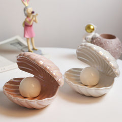 Shell and Pearl Lamp