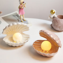 Shell and Pearl Lamp