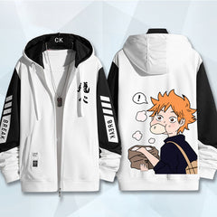 Unisex Anime Long-sleeved Zipper Coat