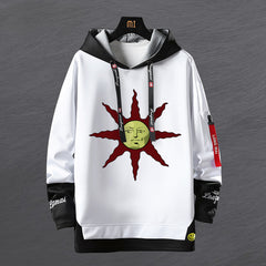 Casual Game Pattern Printed Pullover Hoodie