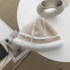 Trendy Lisa Suede Plush Fisherman Hat