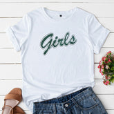 Lovely Friends Girls Print Loose Short-sleeved T-shirt