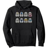 Clone Wars Clone Troopers Helmets Pullover Hoodie