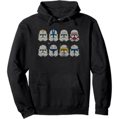 Clone Wars Clone Troopers Helmets Pullover Hoodie