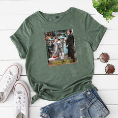 Casual Joey Could I Be Wearing Loose Short-sleeved T-shirt