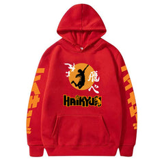 Unisex Casual Anime Graphic Print Loose Hoodie