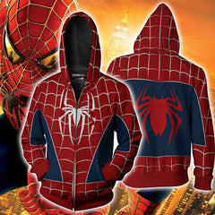 Unisex Spider 3D Print Cosplay Pullover Hoodie
