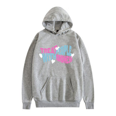 Unisex Casual Letter Printed Loose Hoodie