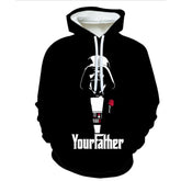 Trendy Men's Darth Vader 3D Printed Hoodie