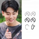 Jung Kook Holeless Lip Studs Titanium Steel