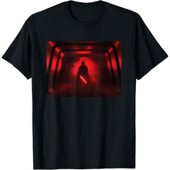 Darth Vader Red Lightsaber Shadow T-Shirt