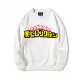 Casual Anime Printed Crew Neck Sweatshirt