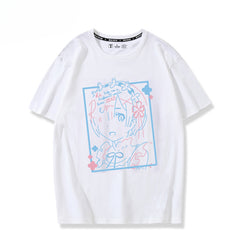 Trendy Anime Print Short Sleeve T-Shirt