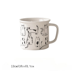 Creative Cartoon Cat Coffee Mug
