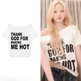 STELLA Same Style One-shoulder T-shirt Top