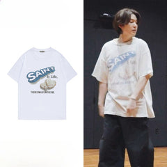 SUGA Same Graphic Short-sleeved T-shirt