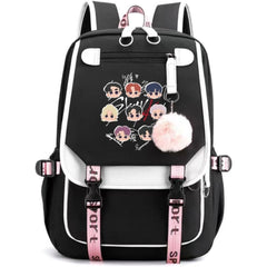 SKZ Black Unisex Laptop Backpack