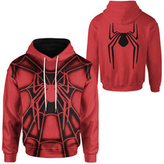 Unisex Spider 3D Print Cosplay Loose Hoodie