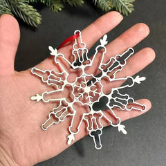 Funny Snowflake Ornament