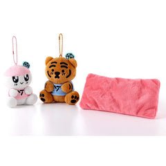 Kpop Cartoon Tiger Rabbit Plush Toy Doll Pendant