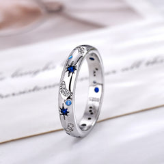 Niche Starry Sky Stars Ring