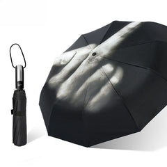 Funny Middle Finger Umbrella – Anti-Rain Statement Parasol, Windproof Folding Gag Gift