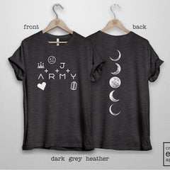 Kpop Army Tattoo Printed T-shirt