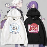Cute Anime Printed Drawstring Hoodie