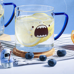Cute Shark Fishing Glass Cup