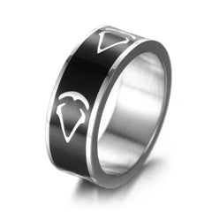 Men's Retro Game Titanium Steel Ring