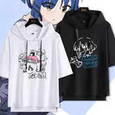 Casual Anime Hooded Short Sleeve T-Shirt