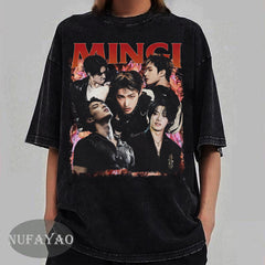 Vintage Mingi Graphic Cotton Washed Tee