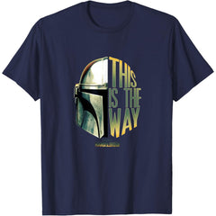 The Mandalorian This Is The Way Helmet Logo Stack T-Shirt