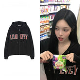 Ian Same Black Zip Up Hooded Jacket