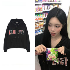 Ian Same Black Zip Up Hooded Jacket