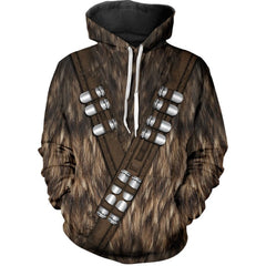 Unisex Chewbacca 3d Print Cosplay Pullover Hoodie