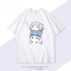 Cute Women's Anime Cotton Short-sleeved T-shirt
