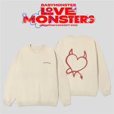 BM LOVE MONSTERS Round Neck Cotton Sweatshirt
