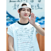 SEONGHYEON Same Color Block Short-sleeved T-shirt
