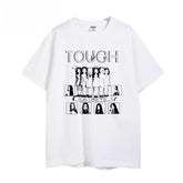 Men and Women KPOP Touch Pattern Cotton T-shirt